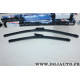 Jeu 2 balais essuie glace souple aerotwin 600mm + 450mm Bosch A115S 3397007115 pour renault megane 2 4 II IV