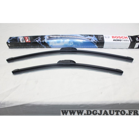 Jeu 2 balais essuie glace souple aerotwin 600mm + 475mm Bosch AR607S 3397118909 pour BMW serie 3 E46 chevrolet orlando malibu 