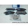 Jeu 4 plaquettes de frein avant montage bosch Bosch BP1921 0986494932 pour toyota auris E15 E18 corolla E150 avensis T27 verso