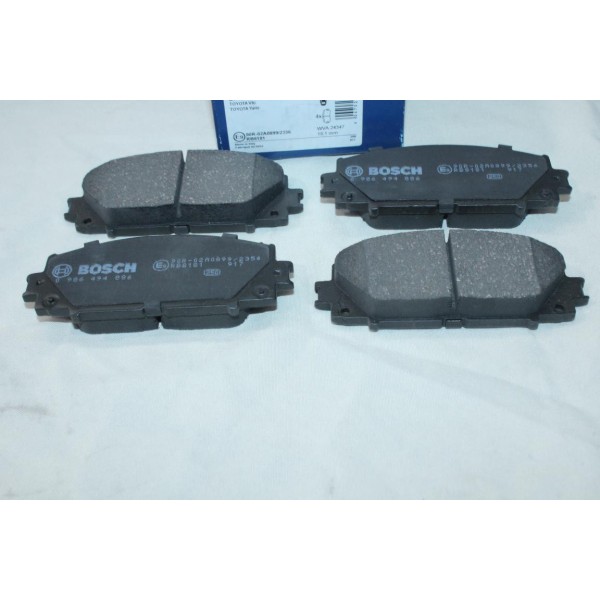 Jeu 4 plaquettes de frein avant montage akebono Bosch BP1874 0986494886 pour toyota IQ AJ10 yaris XP13 