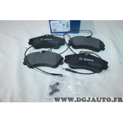 Jeu 4 plaquettes de frein avant montage lucas Bosch BP204 0986424414 pour citroen berlingo xsara peugeot 306 partner 