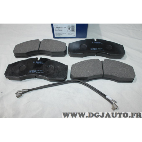 Jeu 4 plaquettes de frein avant montage brembo Bosch BP1185 0986494273 pour renault mascott 
