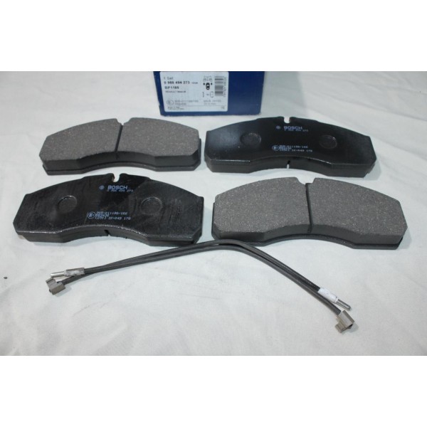 Jeu 4 plaquettes de frein avant montage brembo Bosch BP1185 0986494273 pour renault mascott 