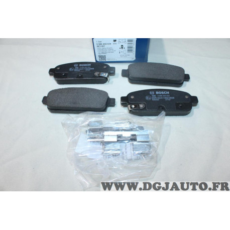 Jeu 4 plaquettes de frein arriere montage teves Bosch BP1357 0986494634 pour opel astra J zafira C cascada ampera chevrolet 