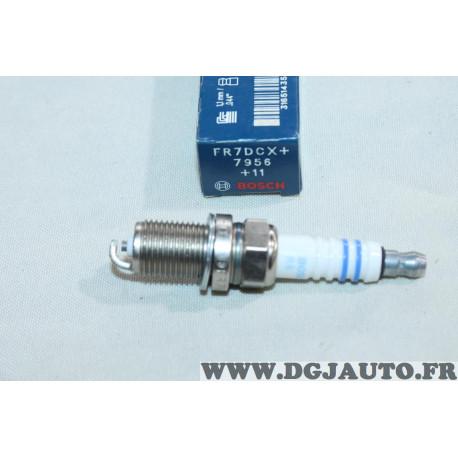 Lot 2 bougies allumage FR7DCX+ 0242235667 7956 pour opel monterey 3.2 renault espace 3 III daewoo chevrolet espero kalos nubira 
