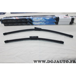 Jeu 2 balais essuie glace souple aerotwin 650MM + 475MM Bosch A426S 3397007426 pour citroen nemo spacetourer jumpy 3 III fiat 