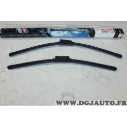Jeu 2 balais essuie glace 65cm + 55cm souple aerotwin Bosch A117S 3397007117 pour renault scenic 2 II 
