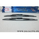 Jeu 2 balais essuie glace 2x 550mm avec gicleurs Bosch 405 3397005800 pour peugeot 405