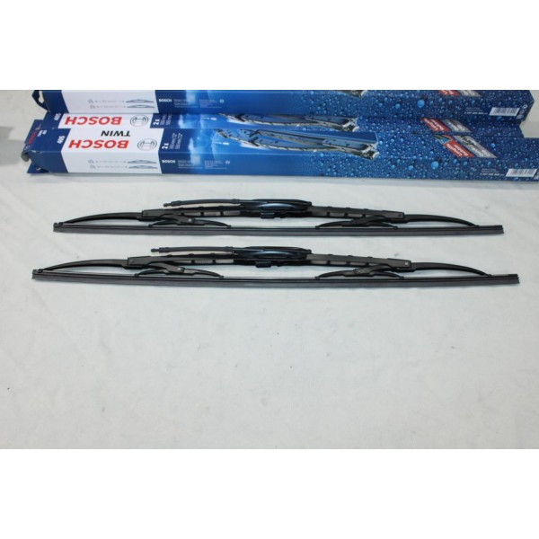Jeu 2 balais essuie glace 2x 550mm avec gicleurs Bosch 405 3397005800 pour peugeot 405 