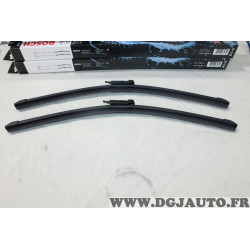 Lot 2 balais essuie glace 500mm + 500mm souple aerotwin Bosch A922S 3397118922 pour BMW serie 1 E81 E82 E87 E88 mini cooper R58 