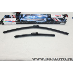 Lot 2 balais essuie glace souple aerotwin 600MM + 340MM Bosch A299S 3397007299 pour fiat 500 ford ka 2 II renault zoe honda city