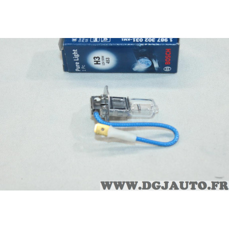 Ampoule de phare projecteur type H3 12V 55W pure light Bosch 453 1987302031 