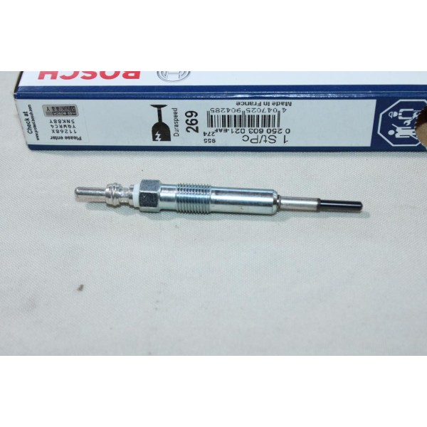 Lot 2 bougies de prechauffe Bosch 269 0250603021 pour audi A3 A4 seat alhambra ibiza 3 4 III IV cordoba 2 II altea toledo 3 III 