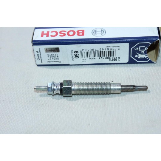 Lot 2 bougies de préchauffe Bosch N°099 0250202121 pour mitsubishi pajero V20 K70 K90 delica space gear 2.8D 2.8TD 2.8 D TD TDI
