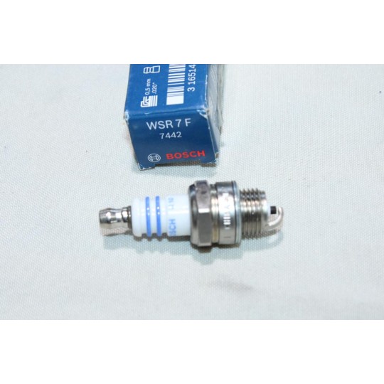 1 Bougie allumage tronconneuse debroussailleuse tondeuse Bosch WSR7F 0242235351 7442 pour suzuki équivalent BPMR6A