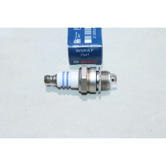 1 Bougie allumage tronconneuse debroussailleuse tondeuse Bosch WSR6F 7547 0242240506 équivalent BPMR7A