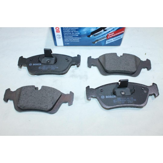 Jeu 4 plaquettes de frein avant montage teves Bosch BP251 0986494015 pour BMW serie 3 Z3 Z4 E36 E46 E85