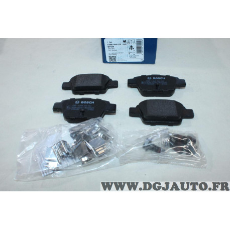 Jeu 4 plaquettes de frein arriere montage bosch Bosch BP336 0986494030 pour alfa romeo mito fiat stilo bravo 2 II multipla 