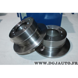Lot 2 disques de frein arriere plein 258mm diametre Bosch BD762 0986478863 pour volkswagen LT28-35 LT28-46 LT28 mercedes 