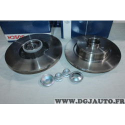 Jeu 2 disques de frein arriere plein 274mm diametre avec roulement de roue ABS Bosch BD1119 0986479270 pour renault megane 1 