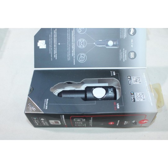 Chargeur rapide allume cigare USB TNB CACSAFE avec système appel urgence 