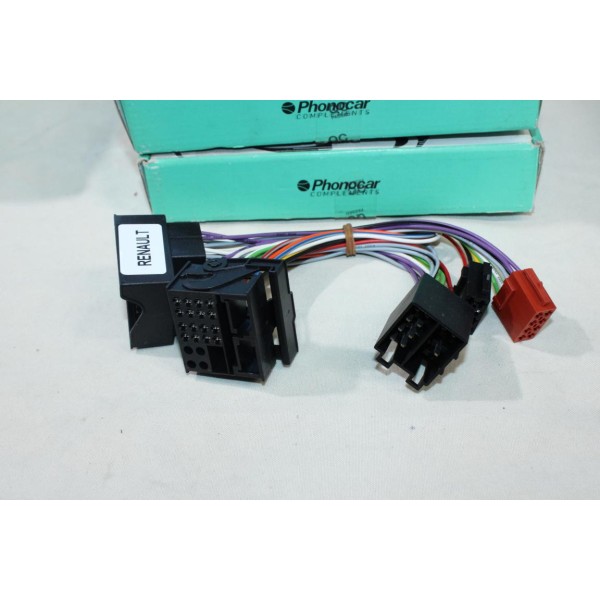 Faisceau cable electrique adaptateur kit mains libres Phonocar 04756 pour renault megane 2 II de 2009 à 2012 wind partir de 