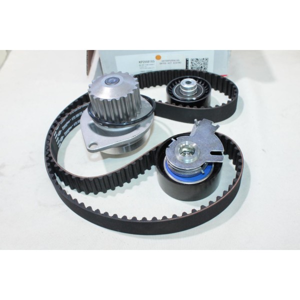Kit distribution galets tendeur + enrouleur + courroie + pompe à eau Gates KP25581XS pour citroen C2 C3 C4 berlingo 1 2 3 I II 