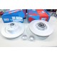 Jeu 2 disques de frein arriere plein 290mm diametre avec roulement de roue ABS Quinton Hazell BDC6168 pour renault megane 4 IV 