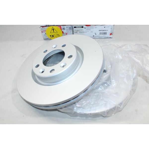 Jeu 2 disques de frein avant ventilé 283mm diametre Ferodo DDF2401C-1 pour citroen C4 picasso berlingo 2 3 II III opel combo E 