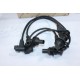 Jeu 4 fils de bougie allumage Bougicord 1413 pour renault 19 R19 clio 1 1.7 1.8 essence 