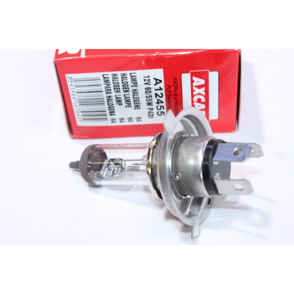 Ampoule de phare projecteur H4 12V 60/55W P43T Axcar A12455 
