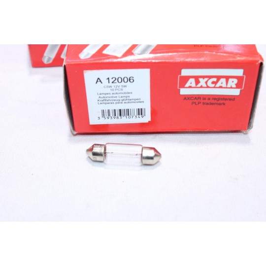 Boite 10 ampoules navette de feu lampe 12V C5W 5W Axcar A12006 