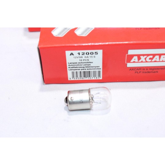 Boite 10 ampoules de feu 12V 5W BA15S Axcar A12005 