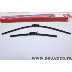 Jeu 2 balais essuie glace souple 650MM + 400MM Axcar A6540FB pour fiat grande punto partir de 2005 linea partir de 2007 opel 