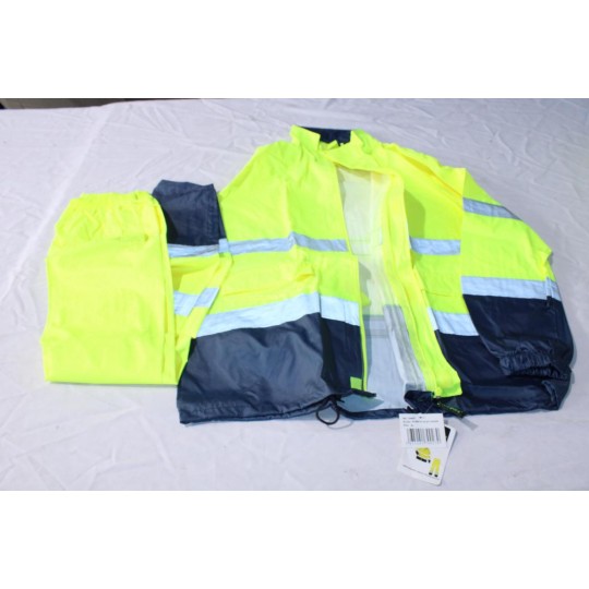 Pack pantalon + veste pluie jaune fluo hi way taille XL à laver (stockage) Coverguard 7HWRY 