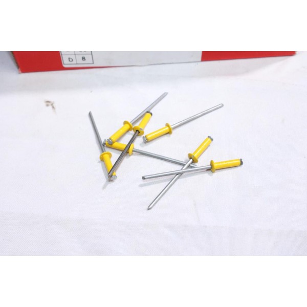 Boite 500 rivets pop jaune éclatés TP 4x16 FAR RAL 1004 5514016R1004 