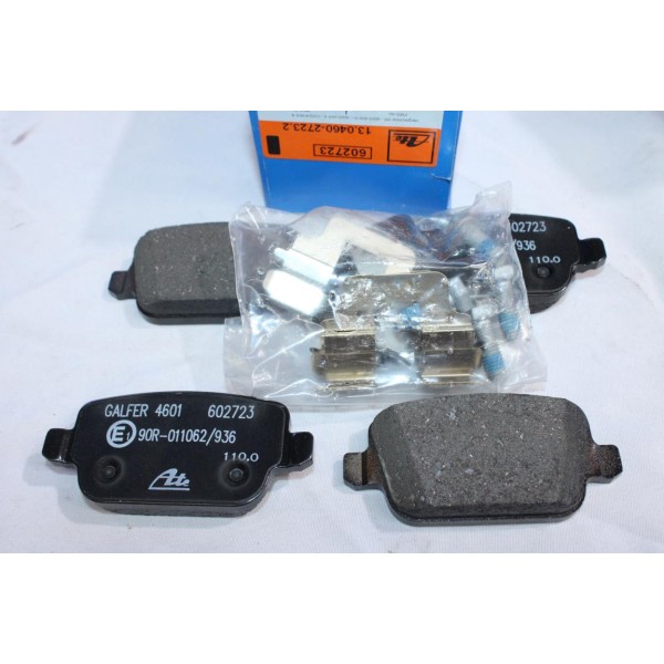 Jeu 4 plaquettes de frein arriere montage lucas ATE 602723 13.0460-2723.2 pour ford focus 2 II galaxy 2 II smax s-max mondeo 4 