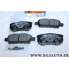 Jeu 4 plaquettes de frein arriere montage akebono ATE 605735 13.0460-5735.2 pour chrysler 200 sebring jeep compass patriot