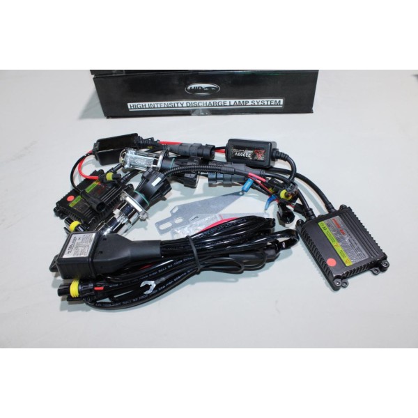 Kit phares xenon ampoule type H4 HID HIDH4 35W 6K adaptable 