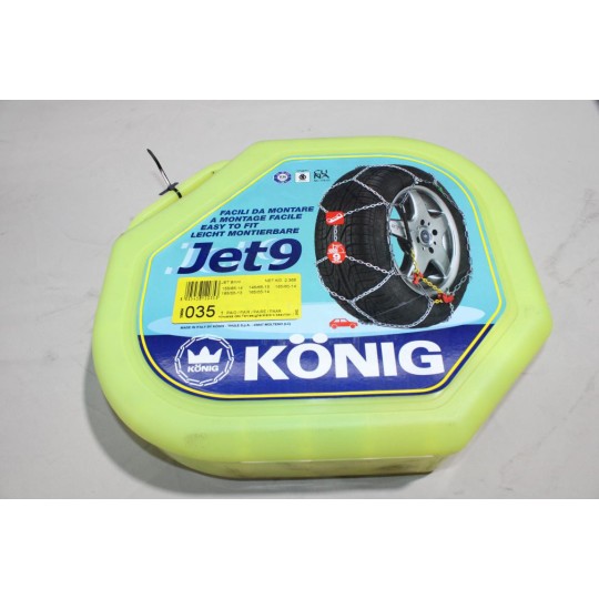 Jeu chaines neige Konig 035 pour pneu roue jante 155/65/14 185/55/13 145/65/15 165/55/14 165/60/14 155 65 14 185 55 13 145 65 
