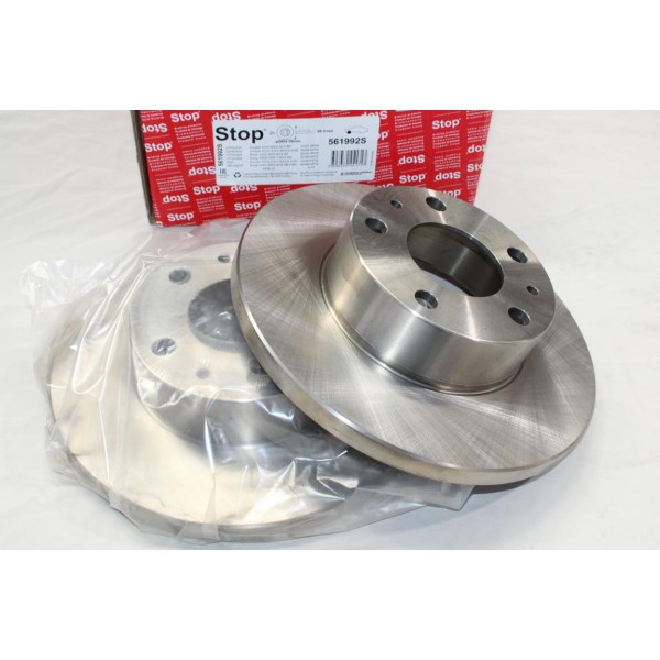 Jeu 2 disques de frein avant plein 280mm diametre Stop 561992S pour citroen jumper peugeot boxer fiat ducato 1 2 I II de 1994 à 