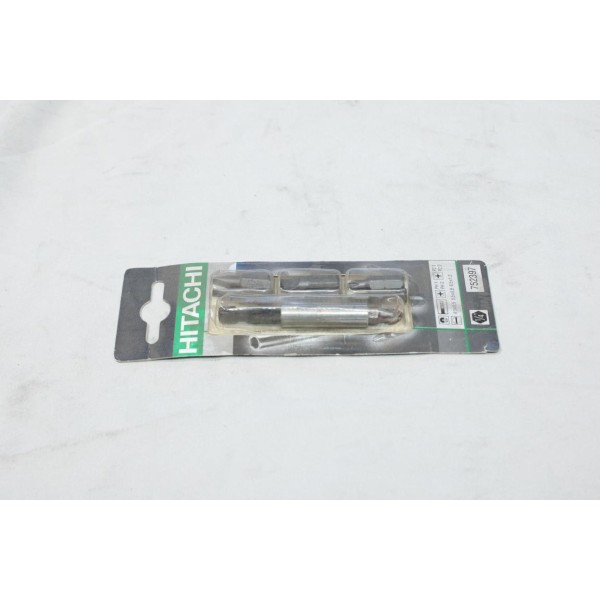 Set 7 embouts magnetique tournevis 1/4 PH1 PH2 PZ1 PZ2 4x0.5 5.5x0.8 6.5x1.2 Hitachi 752397 pour visseuse 