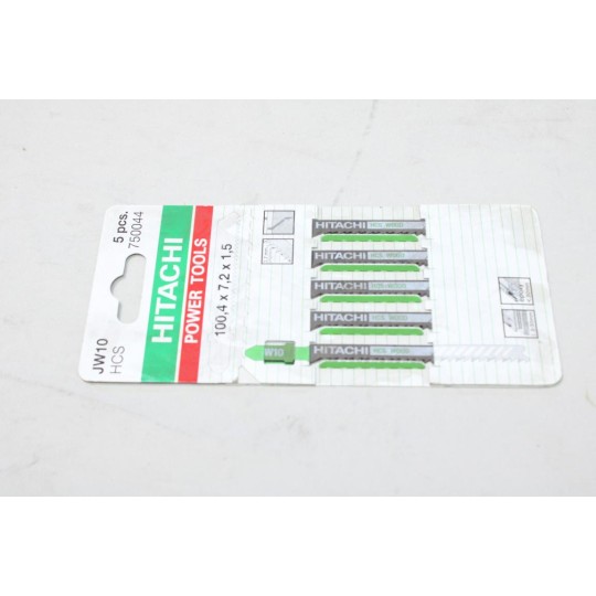 Blister 5 lames scie sauteuse bois HCS 100.4x7.2x1.5 Hitachi 750044 JW10 