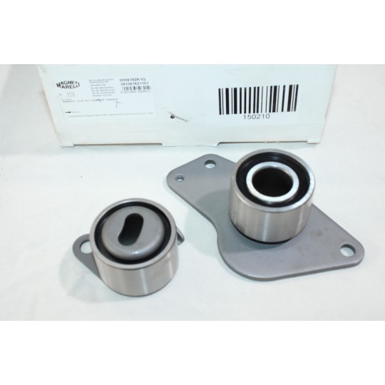 Jeu 2 galets tendeur + enrouleur courroie de distribution (non incluse) Magneti Marelli MM6162K1Q 341361621101 pour renault 