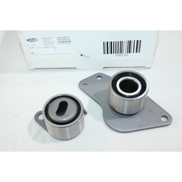 Jeu 2 galets tendeur + enrouleur courroie de distribution (non incluse) Magneti Marelli MM6162K1Q 341361621101 pour renault 