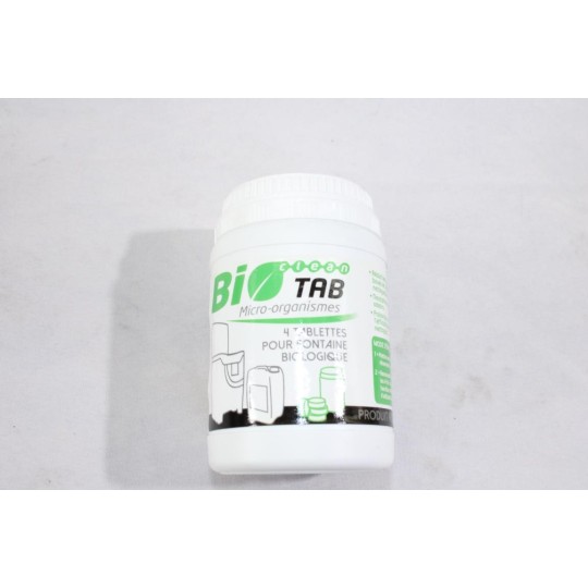 Pot 4 tablettes 28G micro organismes nettoyant bioclean DLU 04/2026 Bardahl 0824 pour fontaine biologique 