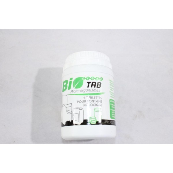 Pot 4 tablettes 28G micro organismes nettoyant bioclean DLU 04/2026 Bardahl 0824 pour fontaine biologique 
