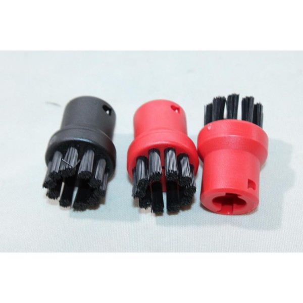 Jeu 3 brosses rondes Karcher 2.863-077.0 pour nettoyeur vapeur karcher 