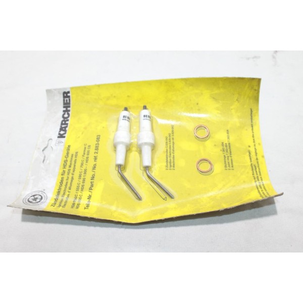 Jeu 2 electrodes allumage Karcher 2.883-083.0 pour nettoyeur haute pression karcher HDS 550 555 590 600 690 790 