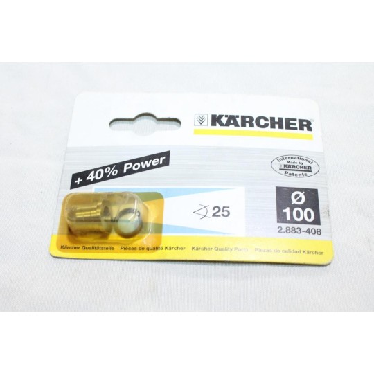 Buse de puissance 100 +40% puissance 25° Karcher 2.883-408.0 pour nettoyeur haute pression karcher 